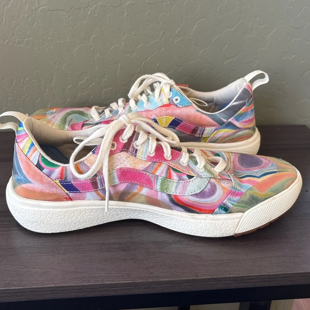 Vans UltraRange Exo SE x Chris Johanson Swirl Multi Lace Up Canvas‎ Sneaker 10.5